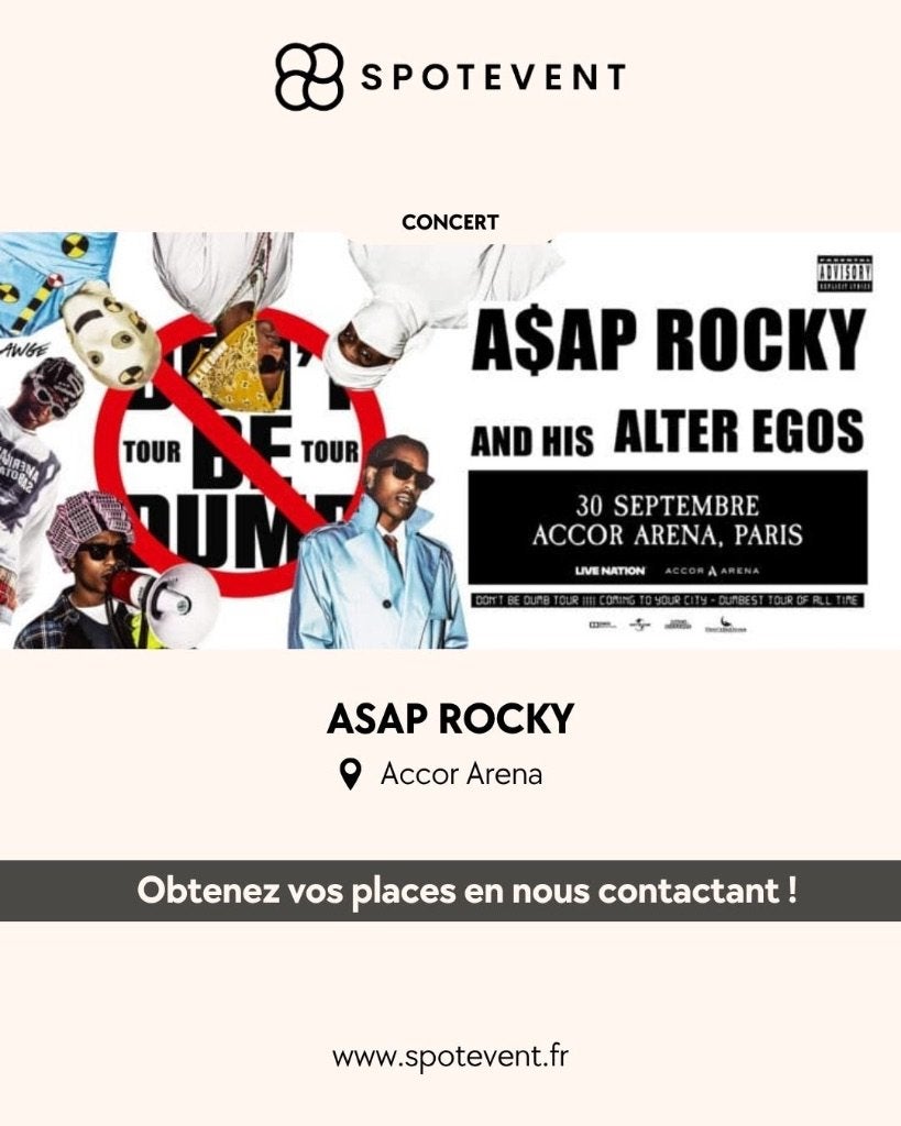 Asap Rocky - Paris - Places / Billets / Tickets