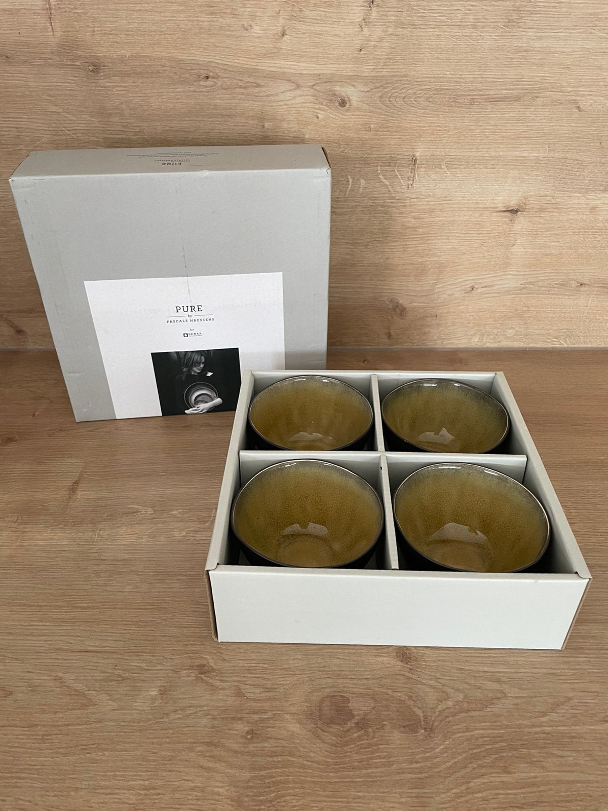 Set van 4 kommetjes Pure door Pascale Naessens voor Serax, Ophalen of Verzenden, Zo goed als nieuw, Overige merken, Kom(men)