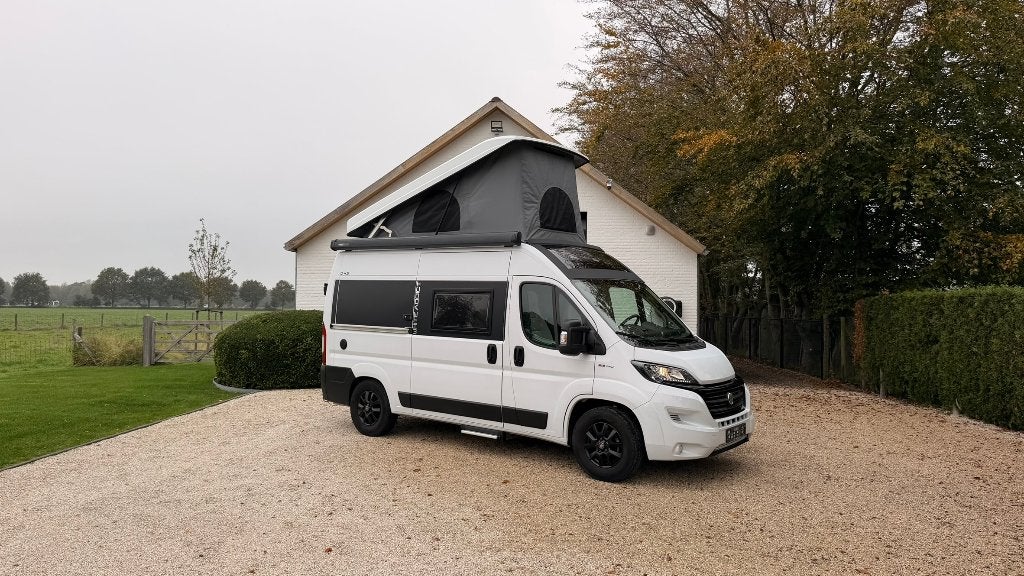 Dreamer D43 – Hefdak – 4 slaapplaatsen – Compacte buscamper, Caravans en Kamperen, Buscamper of Camperbus, Ringverwarming, Fiat