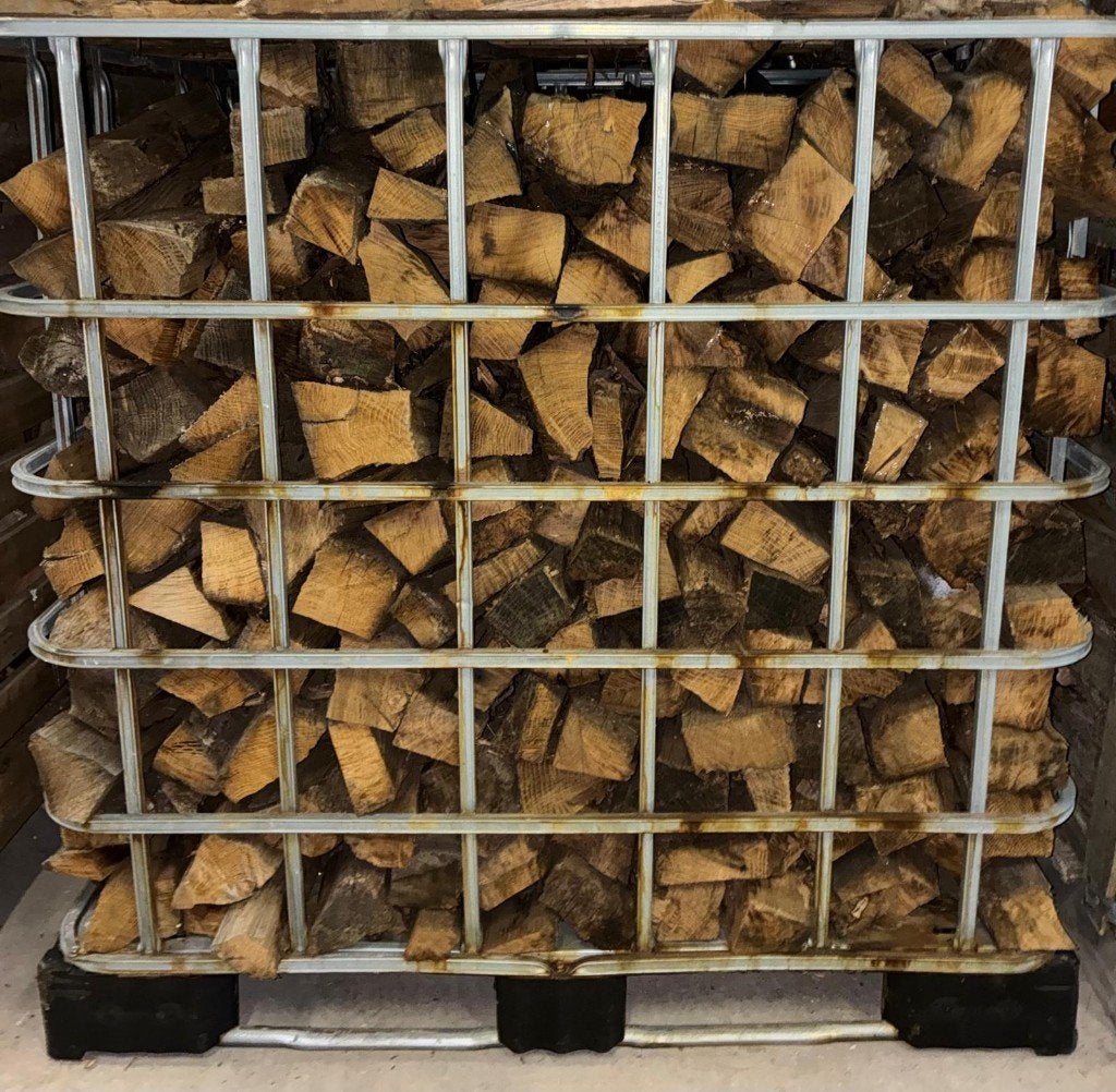 Brandhout eik in IBC, Minder dan 3 m³, Ophalen, Eikenhout, Stammen