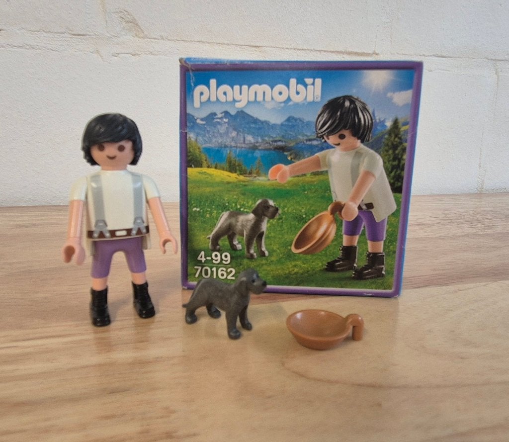 Playmobil 70162 Milka Farmhand avec chien - Complet, Enlèvement ou Envoi, Autres séries, Kit complet, Utilisé