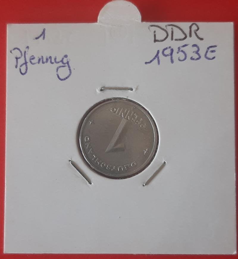 DDR - 1 Pfennig 1953 E rare, Enlèvement ou Envoi
