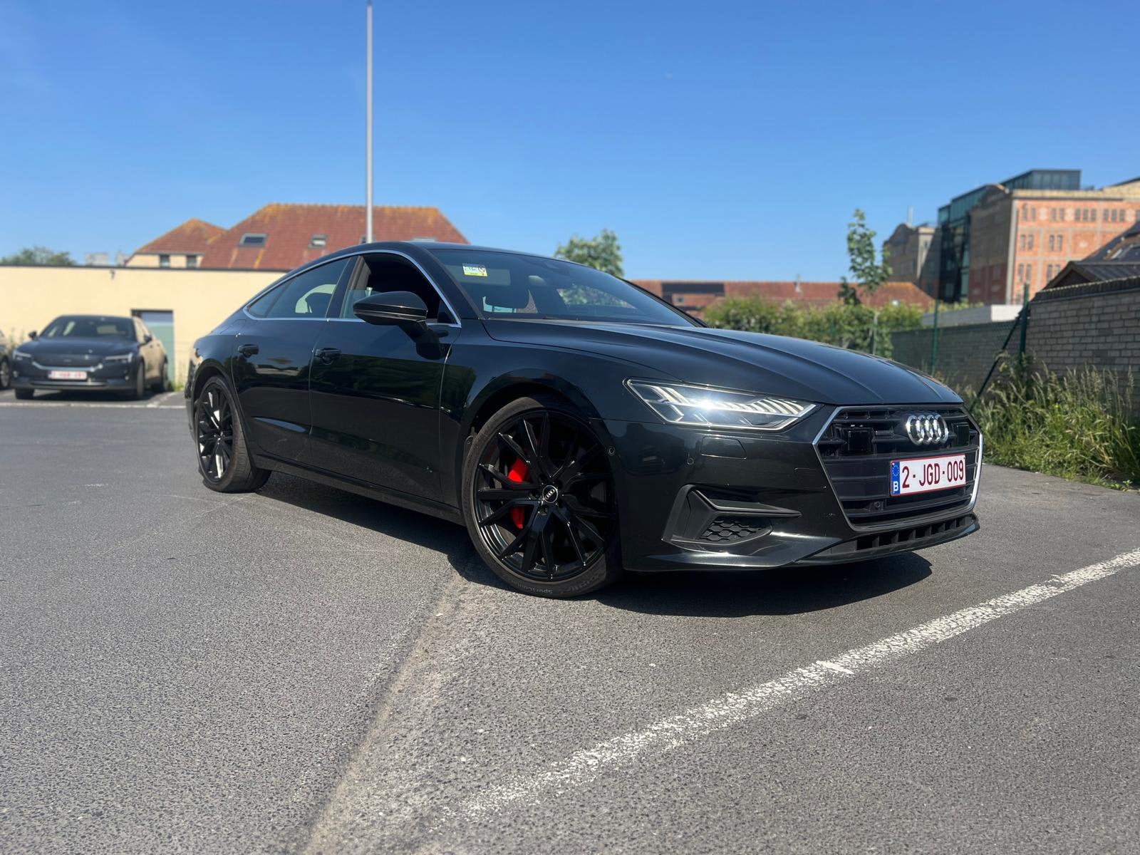 Audi A7/3L?!hybride,360 pk!eerst eigenaar,dealer onderhoud!, Auto's, Audi, 4 zetels, Leder, 5 deurs, Zilver of Grijs