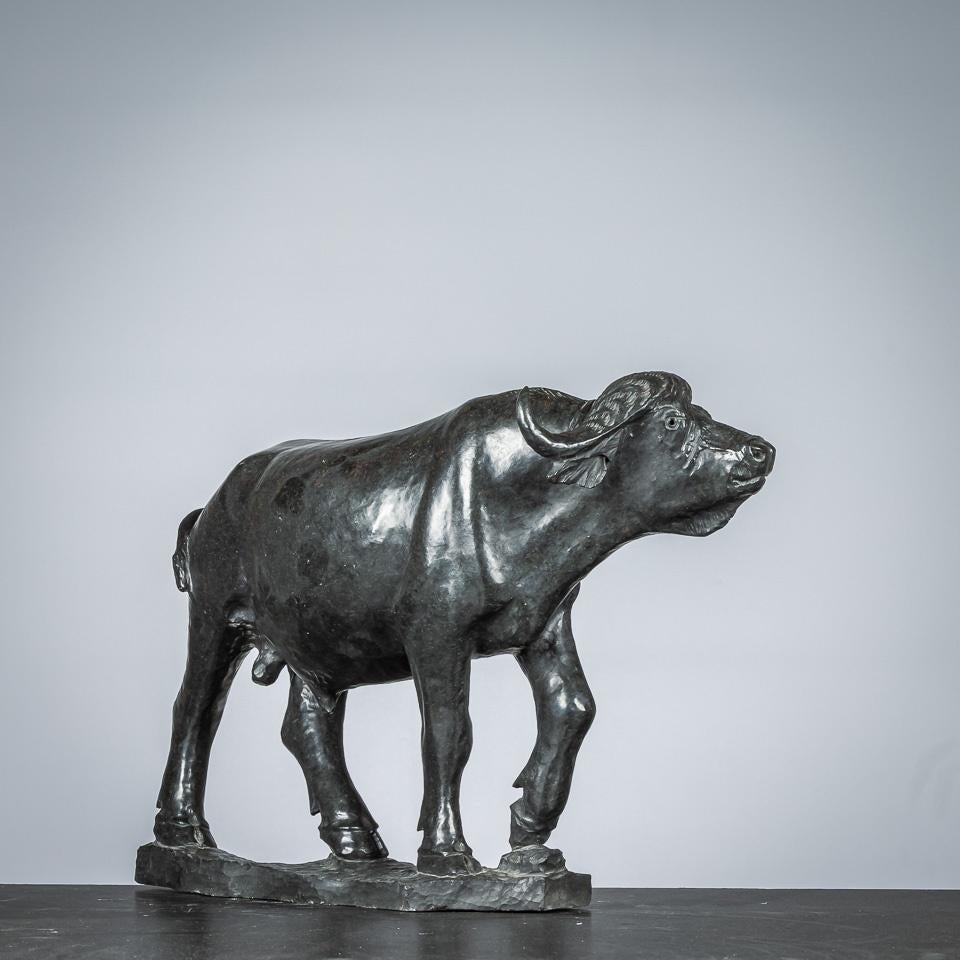 Buffel van serpetine steen, Antiek en Kunst, Ophalen of Verzenden