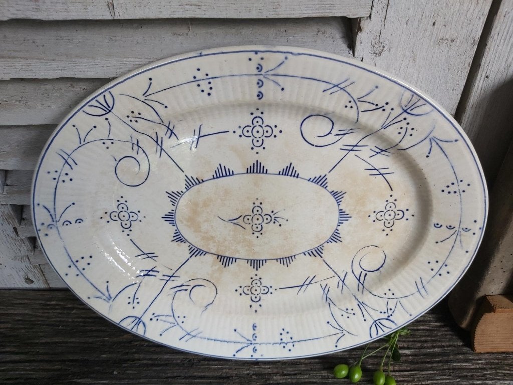 Prachtige grote fel beboterde schaal NIMY, Antiek en Kunst, Ophalen of Verzenden