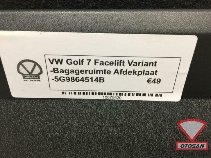 vw golf 7 facelift bagageruimte afdekplaat variant 5g964514b, Gebruikt, Volkswagen, Volkswagen AG, Vw@volkswagen.de