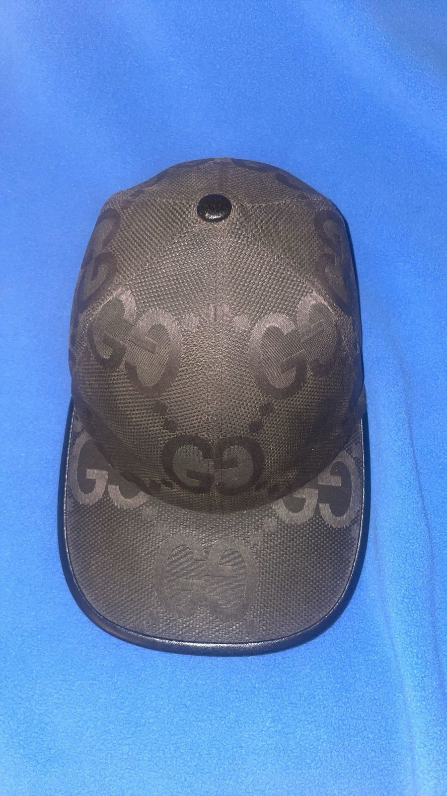 Gucci Jumbo zwarte pet, Kleding | Heren, Ophalen, Zo goed als nieuw, 57 cm (M, 7⅛ inch) of minder, Pet