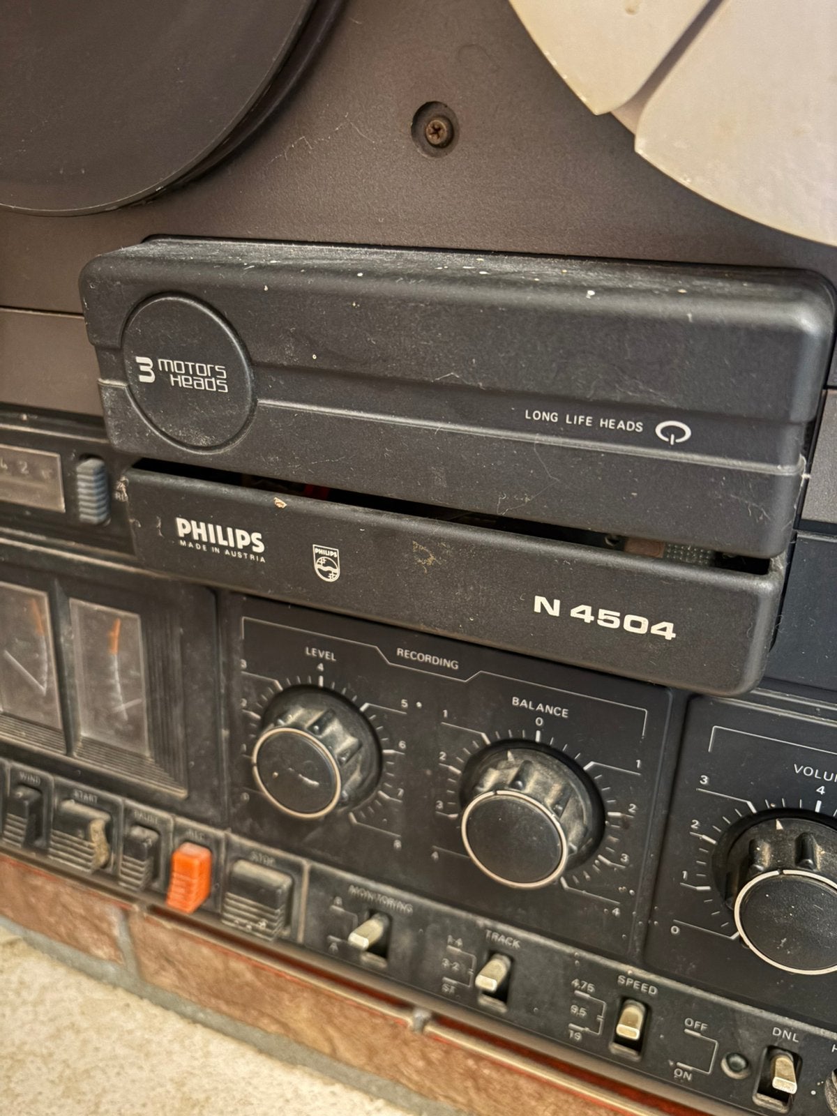 Philips Bandrecorder N 4504 - 3 motorheads, Audio, Tv en Foto, Ophalen, Bandrecorder