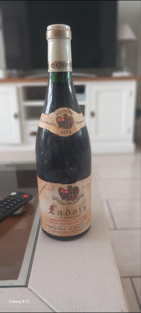 1993 Ladoix „La Micaude” Kapitein-Gagnerot, Verzamelen, Ophalen of Verzenden