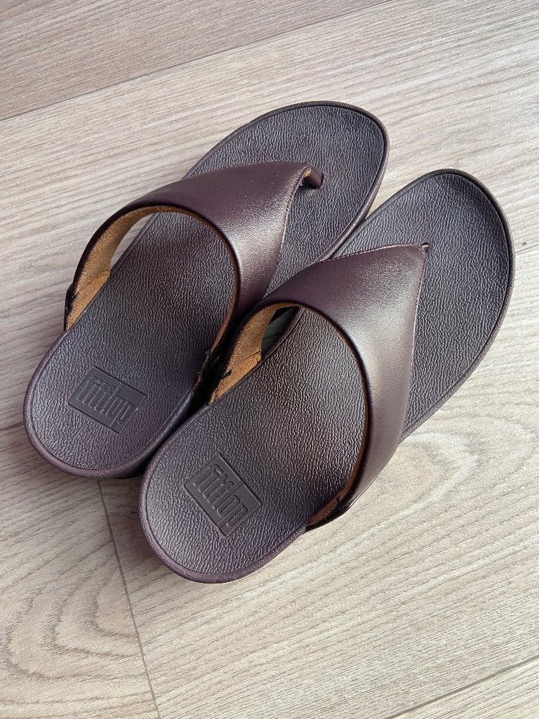 FitFlops bruin, maat 38, Kleding | Dames, Schoenen, Bruin, Zo goed als nieuw, Ophalen, Slippers