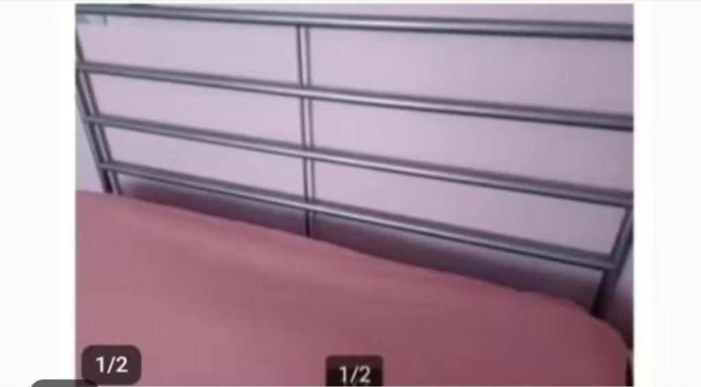 2 persoonsbed ikea, Maison & Meubles, Chambre à coucher | Lits, Gris, 140 cm, Enlèvement, Utilisé