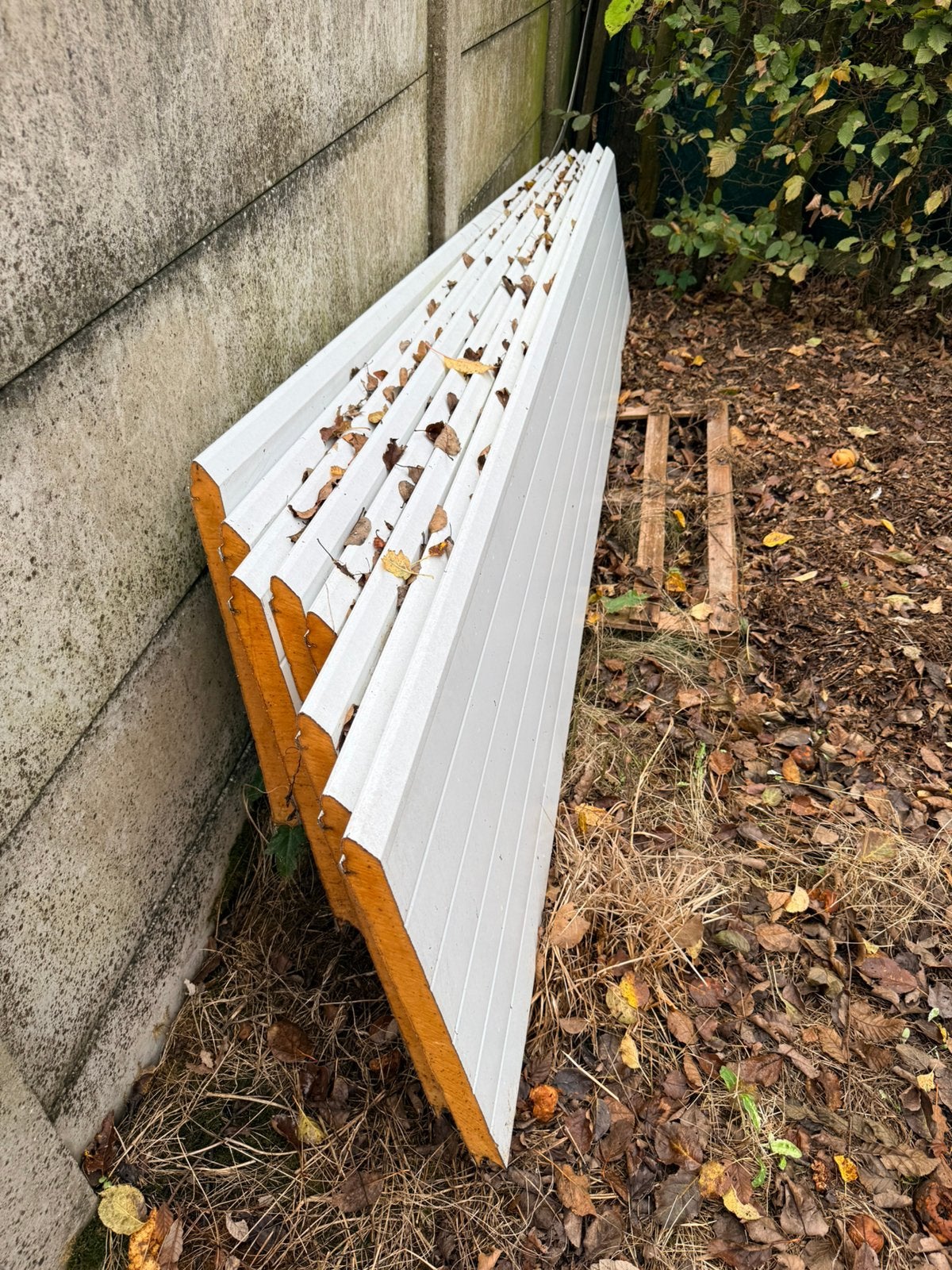 8 Poortpanelen 60 x 330 wit, Ophalen, Zo goed als nieuw