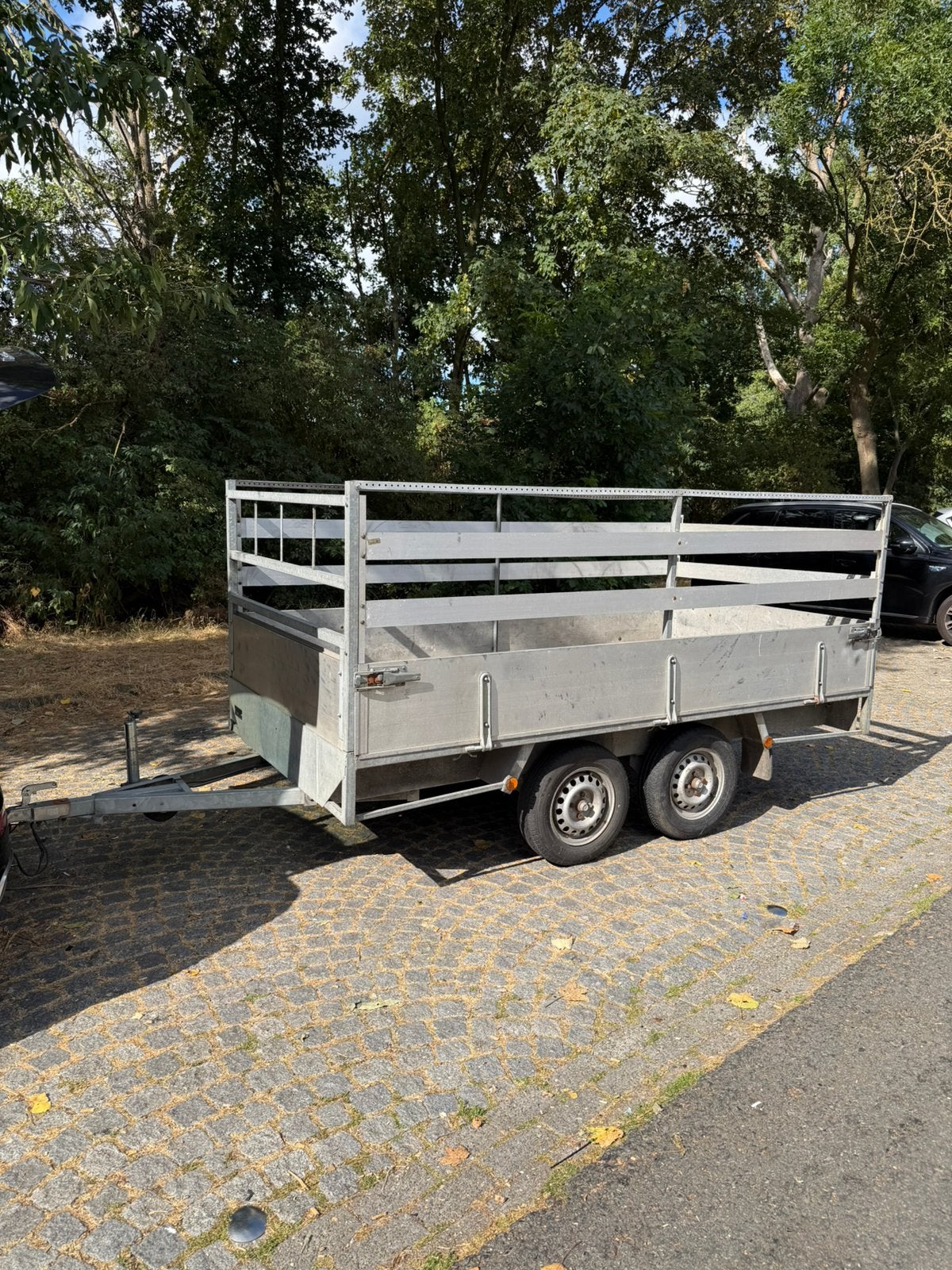 Aanhangwagen dubbelas ongeremd 750kg, Enlèvement, Comme neuf