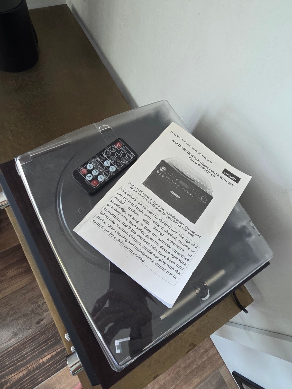 Lecteur rotatif multifonction avec radio DAB et double CD, Enlèvement, Radio