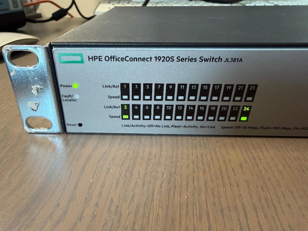 HPE OfficeConnect 1920S (24p), Enlèvement