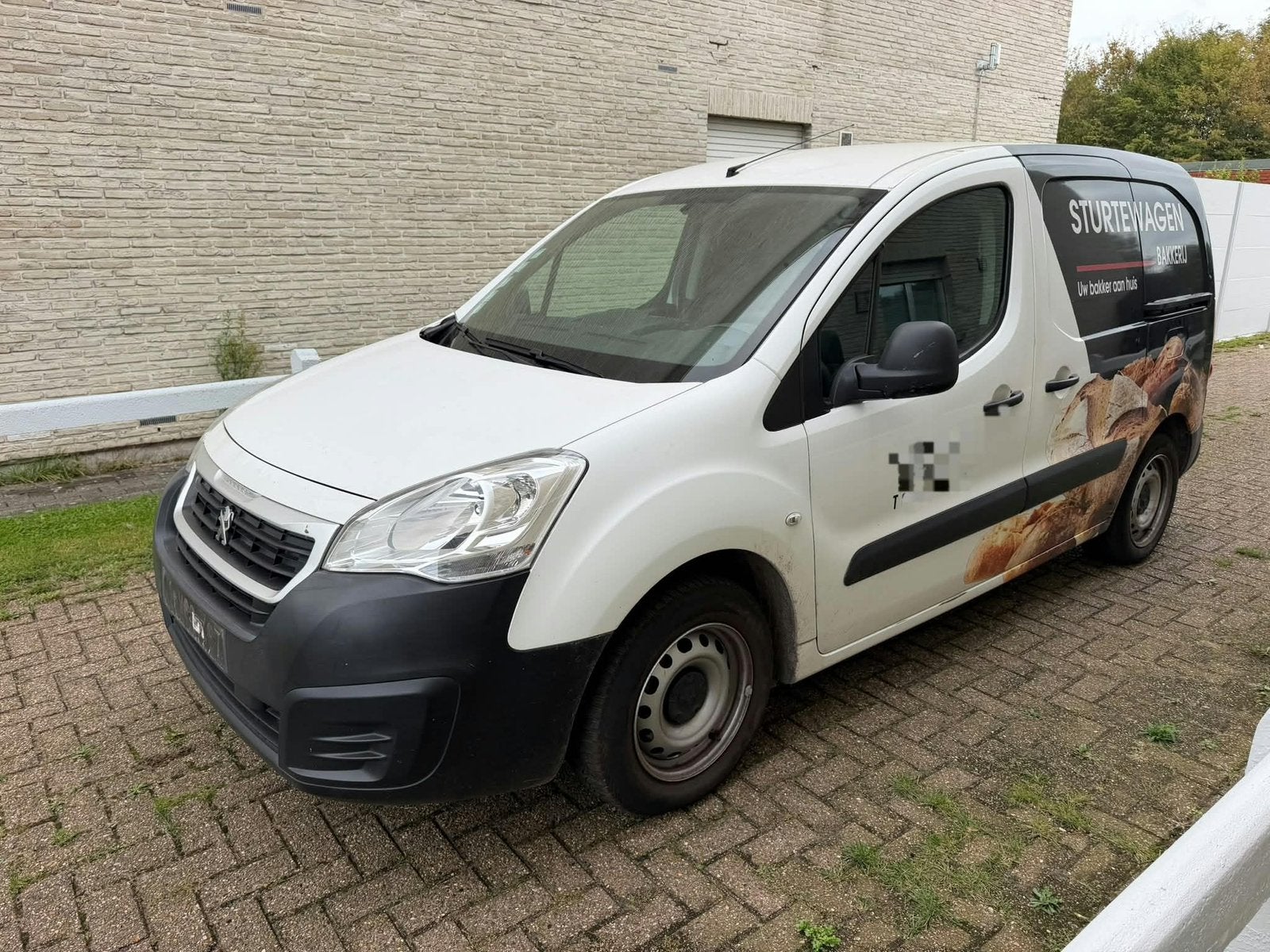 Peugeot partners / 1.6 HDI / 2018 / airco / 3 zit, Auto's, Voorwielaandrijving, Stof, Euro 6, Wit