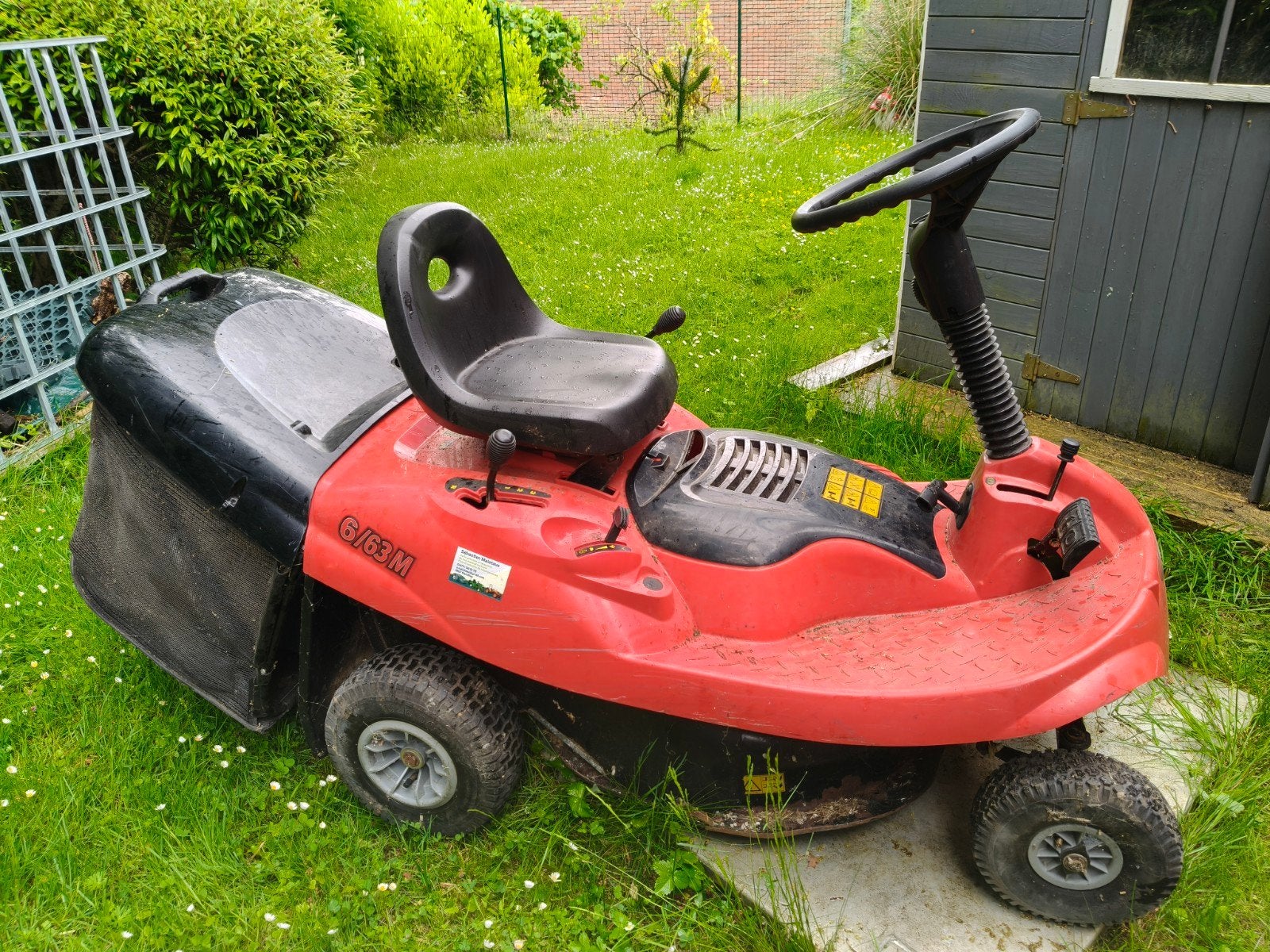 Tracteur tondeuse 6/63m, Jardin & Terrasse, Tondeuses autoportées, Enlèvement