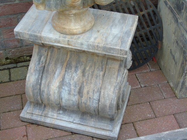 blauwe stenen console 2, groot model! het paar., Ophalen, Zo goed als nieuw
