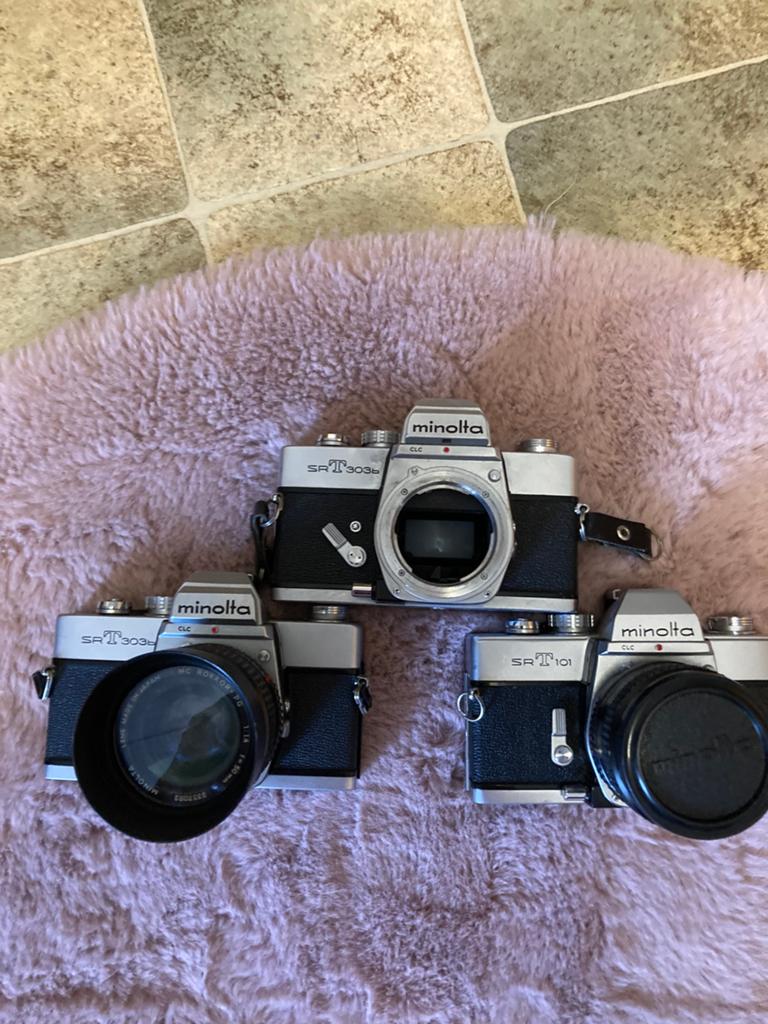 Minolta fototoestellen, Audio, Tv en Foto, Fotocamera's Analoog, Ophalen, Gebruikt, Spiegelreflex, Minolta