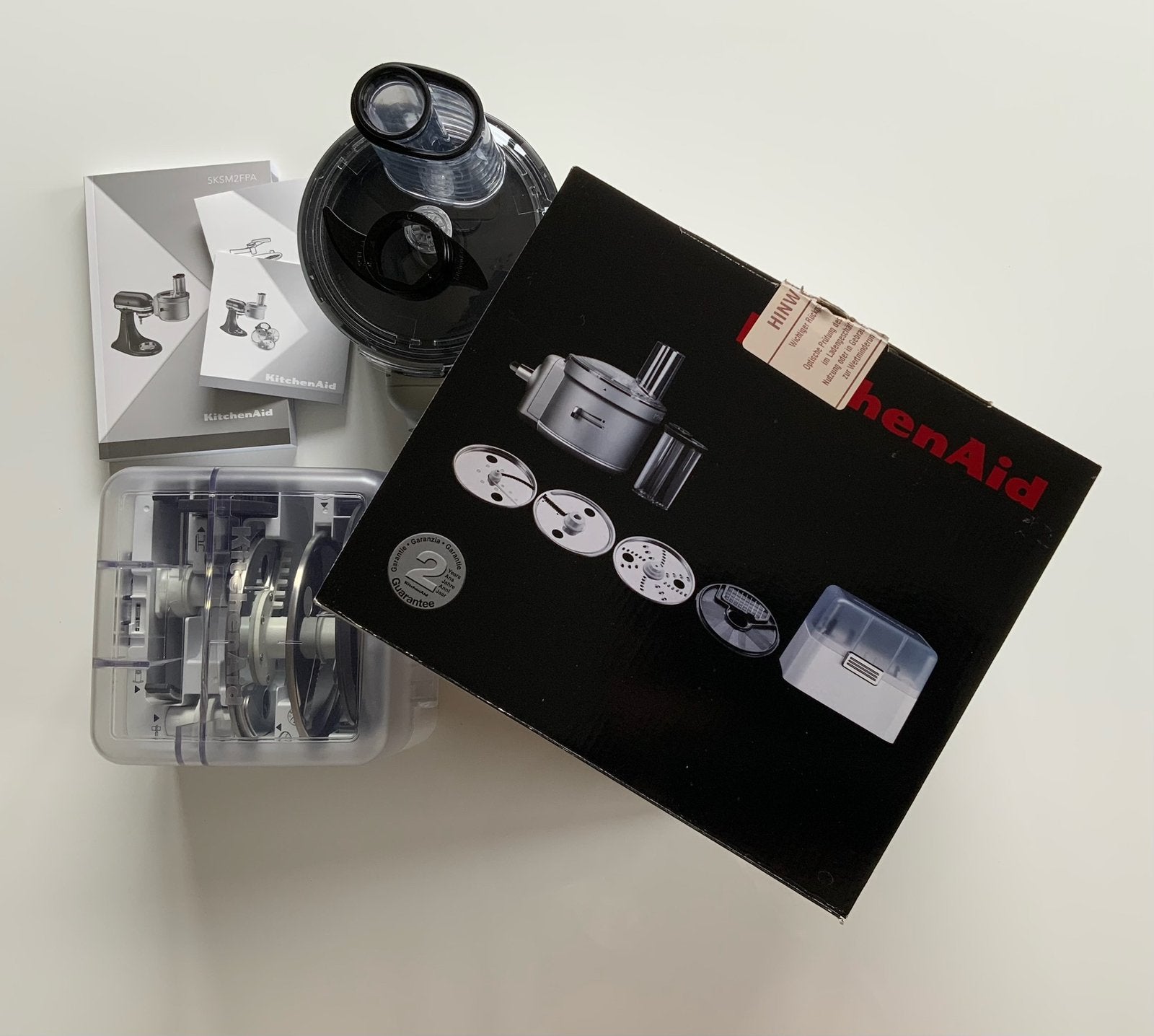 À vendre : En-tête de robot culinaire KitchenAid 5KSM2FPA, Electroménager, Enlèvement ou Envoi, Comme neuf