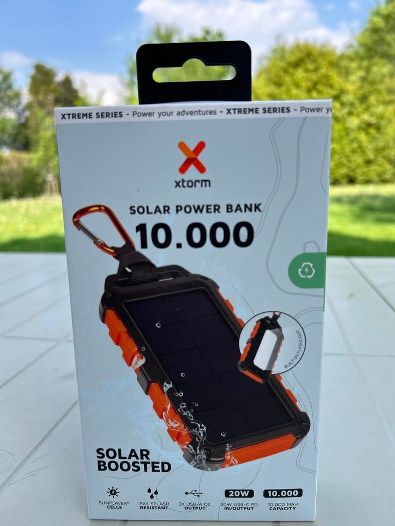 Xtorm Solar Power Bank 10.000 mAh – NIEUW, Telecommunicatie, Powerbanks, Nieuw, Ophalen