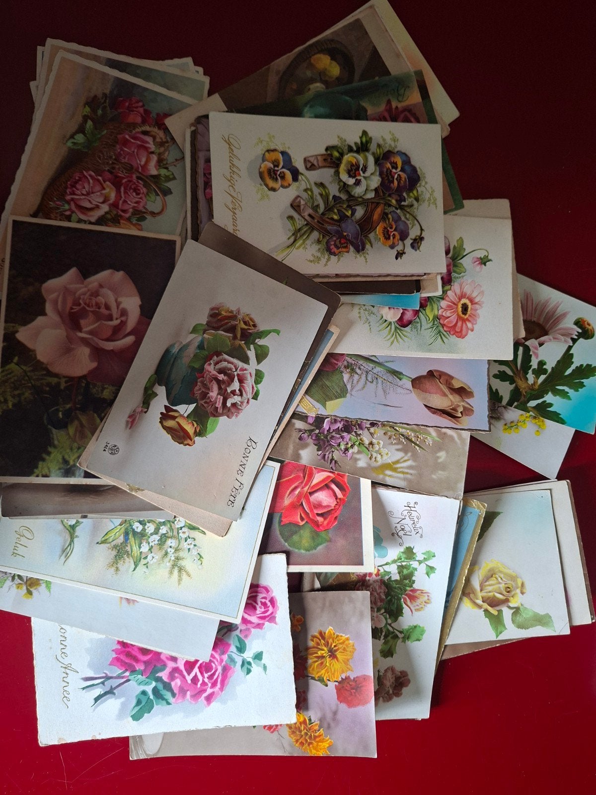 Postkaarten bloemen, Verzamelen, Ophalen of Verzenden