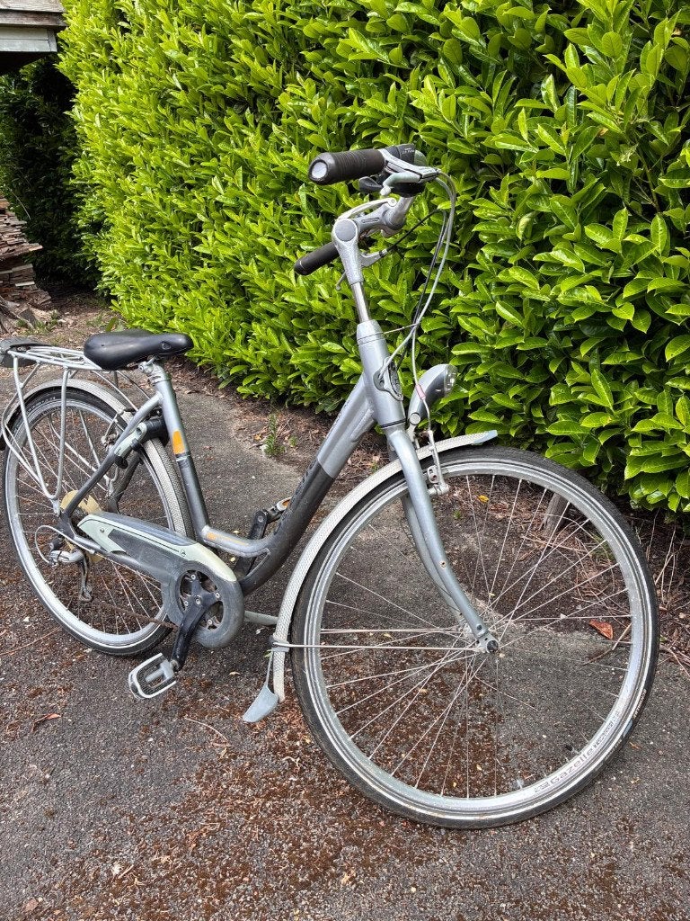 Damesfiets Gazelle Medeo Pure, Fietsen en Brommers, Ophalen, Gebruikt, Velgrem, Versnellingen