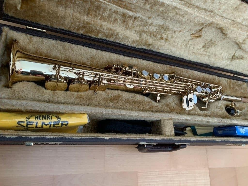 Sopraansaxofoon Selmer SA80 II, Muziek en Instrumenten, Blaasinstrumenten | Saxofoons, Ophalen, Zo goed als nieuw, Sopraan, Met koffer