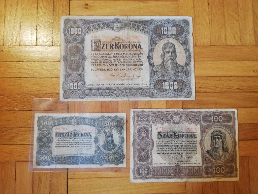 Lot de très vieux billets hongrois, Envoi