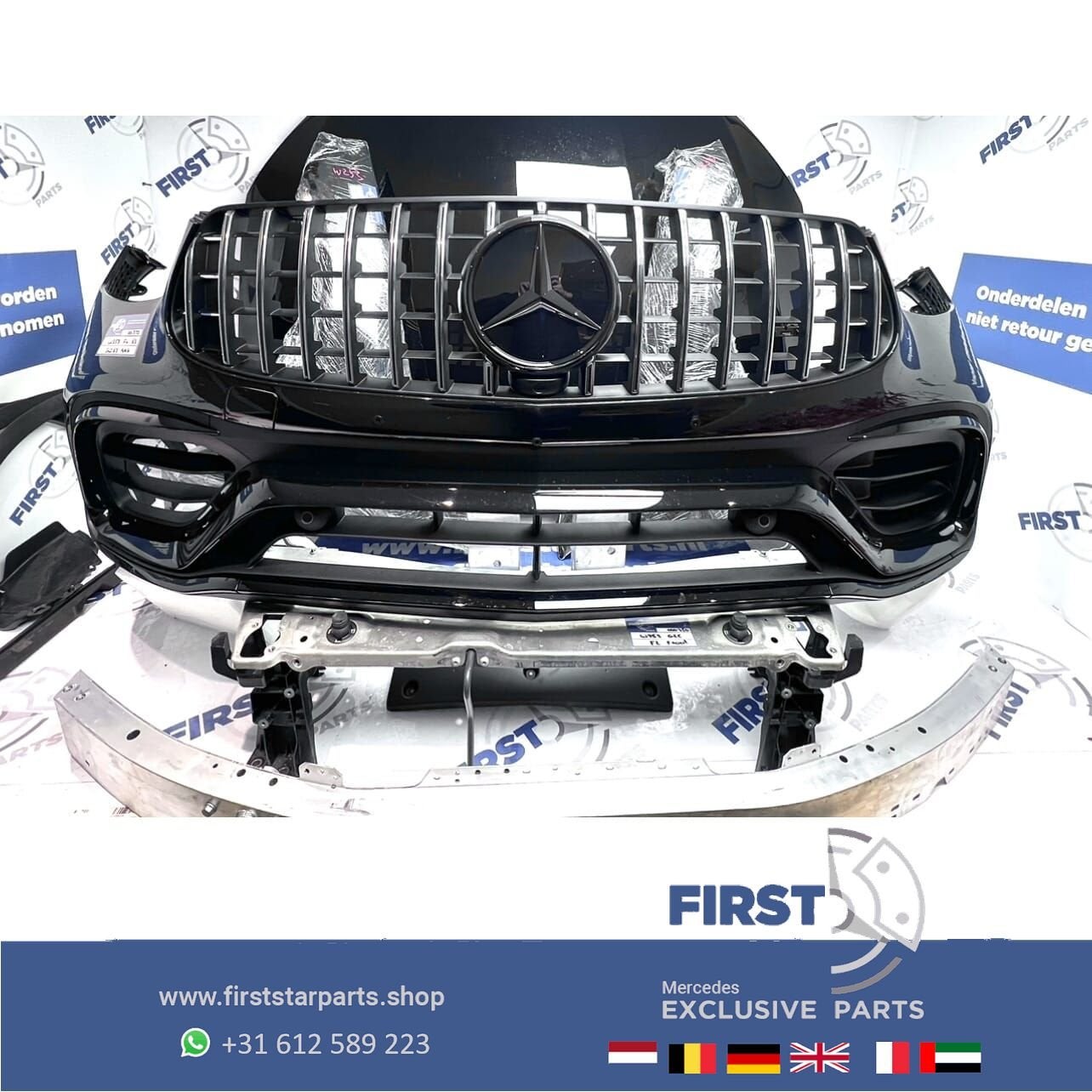 W253 C253 GLC63 AMG FACELIFT VOORKOP COMPLEET ZWART Mercedes, Utilisé, -, Avant, -