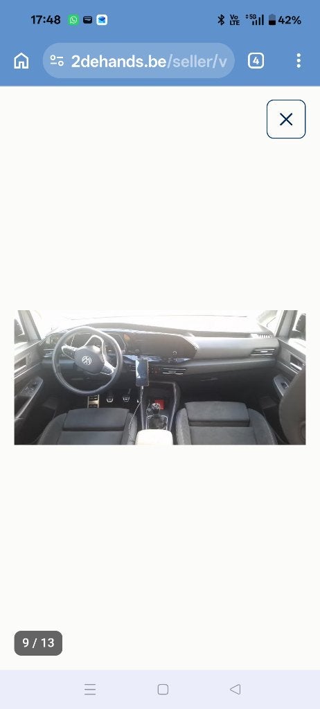 Volkswagen caddy maxi style, Autos, 90 kW, Argent ou Gris, Euro 6, 7 places