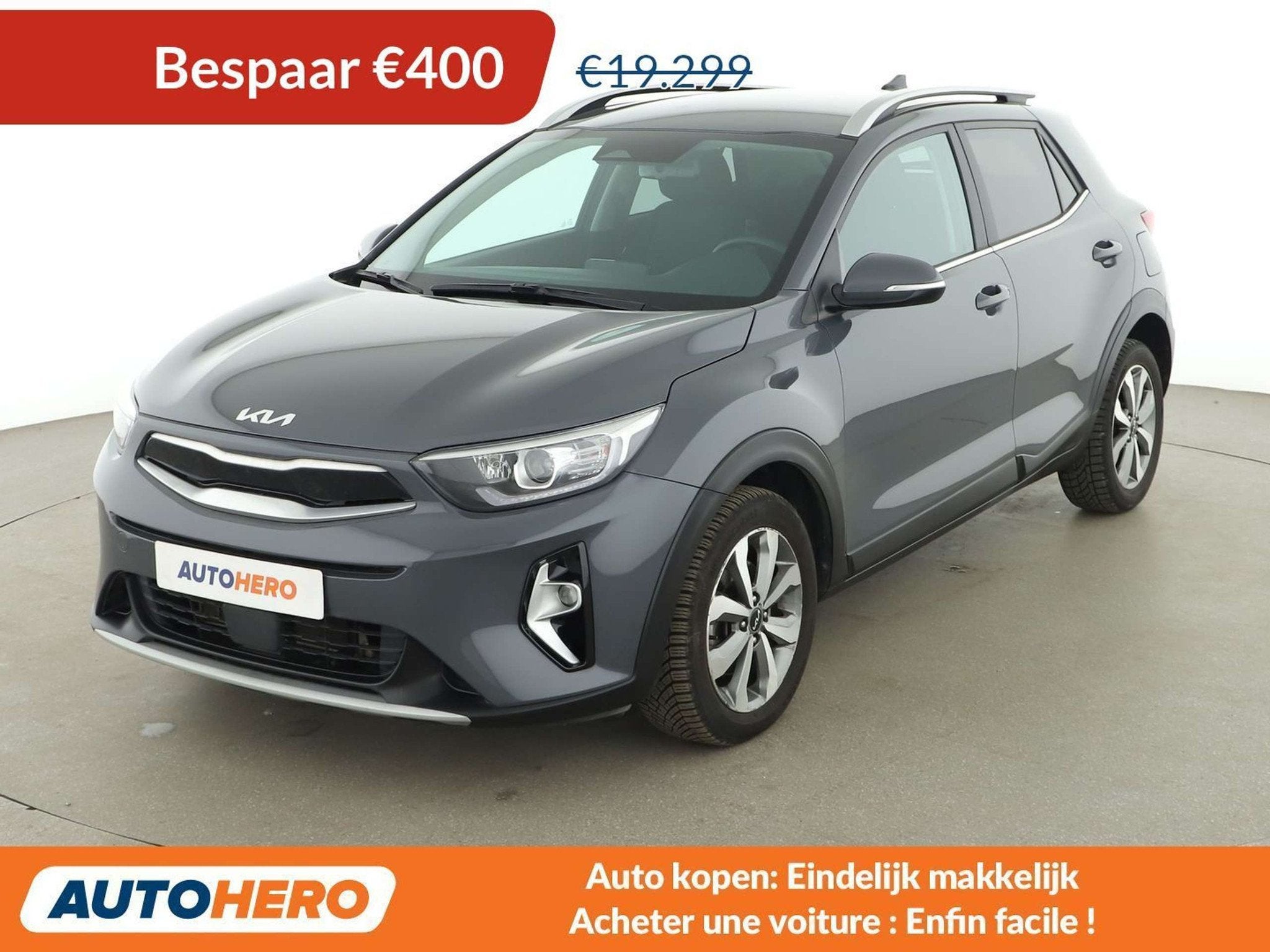 Kia Stonic 1.0 TGDI Active (bj 2023, automaat), Auto's, Kia, Stof, Gebruikt, 74 kW, SUV of Terreinwagen