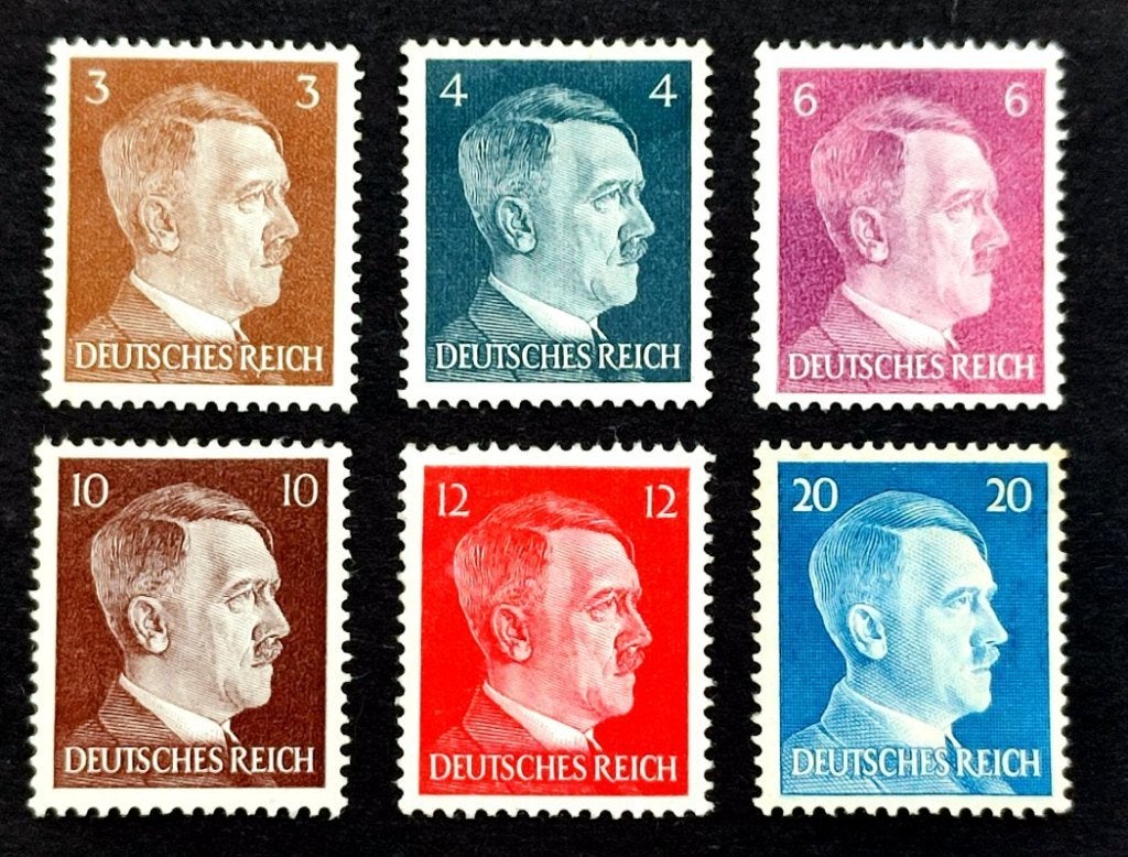 Dt.Reich: 6X verschillende A.Hitler 01/08/1941 POSTFRIS, Enlèvement ou Envoi, Autres périodes, Non oblitéré