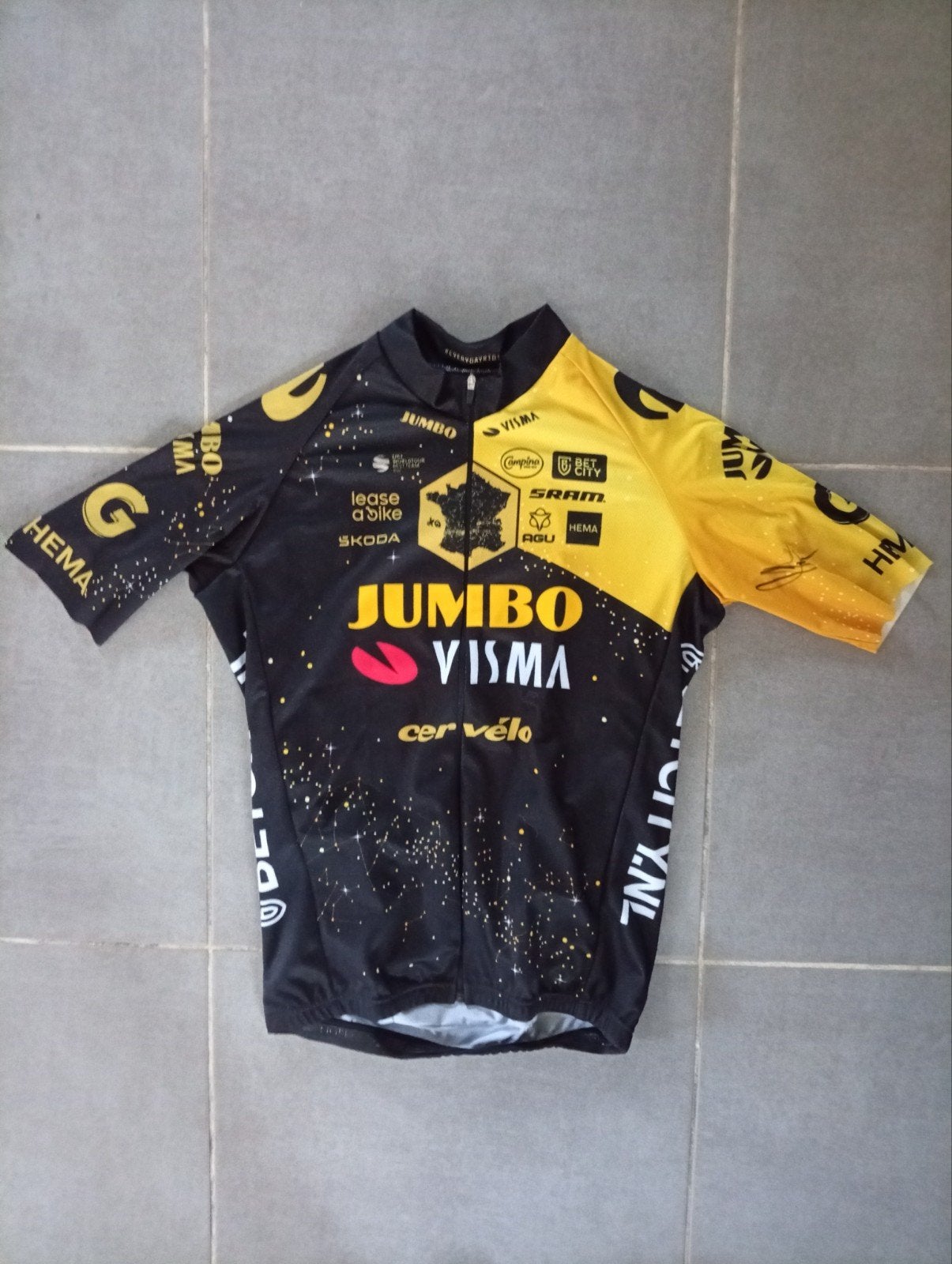 Wielertrui Jumbo Visma TDF 2022, Maat L, Ophalen of Verzenden