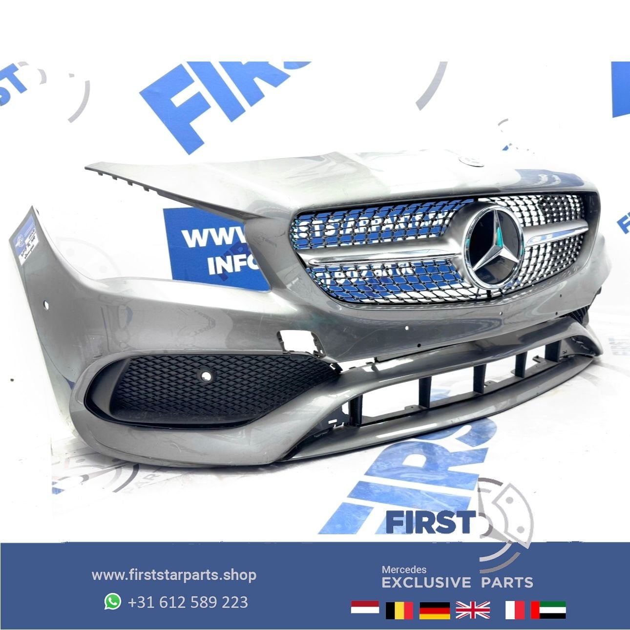 W117 AMG PAKKET VOORBUMPER CLA Facelift AMG bumper W117 comp, Utilisé, -, Avant, -