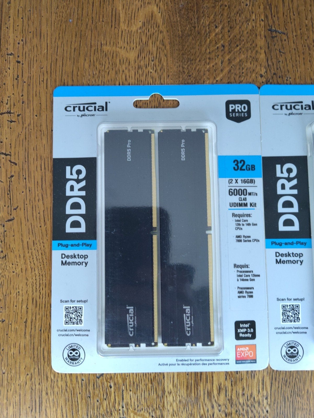 RAM Crucial pro 32 go DDR5 (2x16go), Computers en Software, RAM geheugen, Ophalen, 32 GB, Nieuw, Desktop