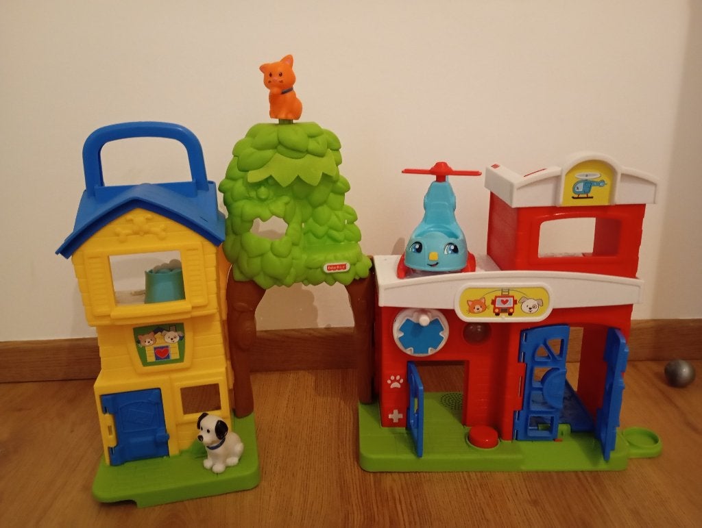 Fisher price dierenreddingspost, Kinderen en Baby's, Speelgoed | Fisher-Price, Ophalen, Zo goed als nieuw, Met geluid