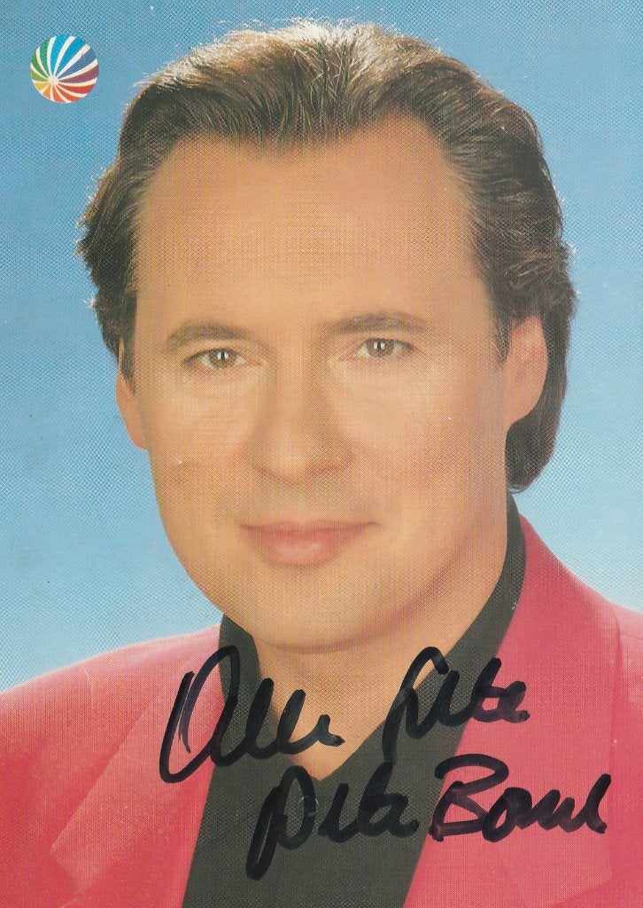 PETER  BOND -  Acteur en Presentator  + Handtekening !, Collections, Cartes postales | Thème, Envoi, Non affranchie, Autres thèmes