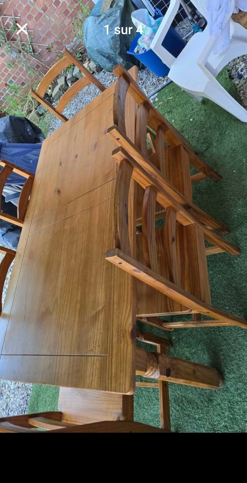 Table 160/90 en pin massif, Enlèvement