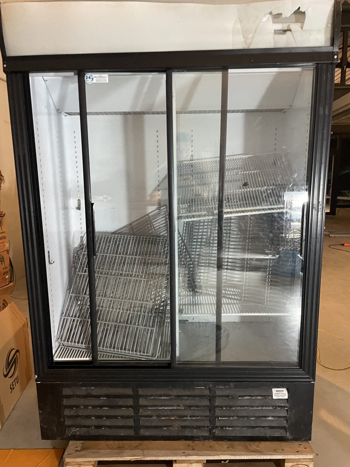 Tefcold grote dubbeldeurs horecadisplay koelkast/koelvitrine, Ophalen, Gebruikt