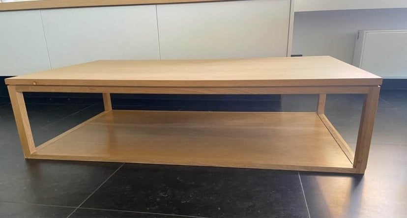 Eiken salontafel, Huis en Inrichting, Ophalen, Gebruikt, 100 tot 150 cm, Eikenhout
