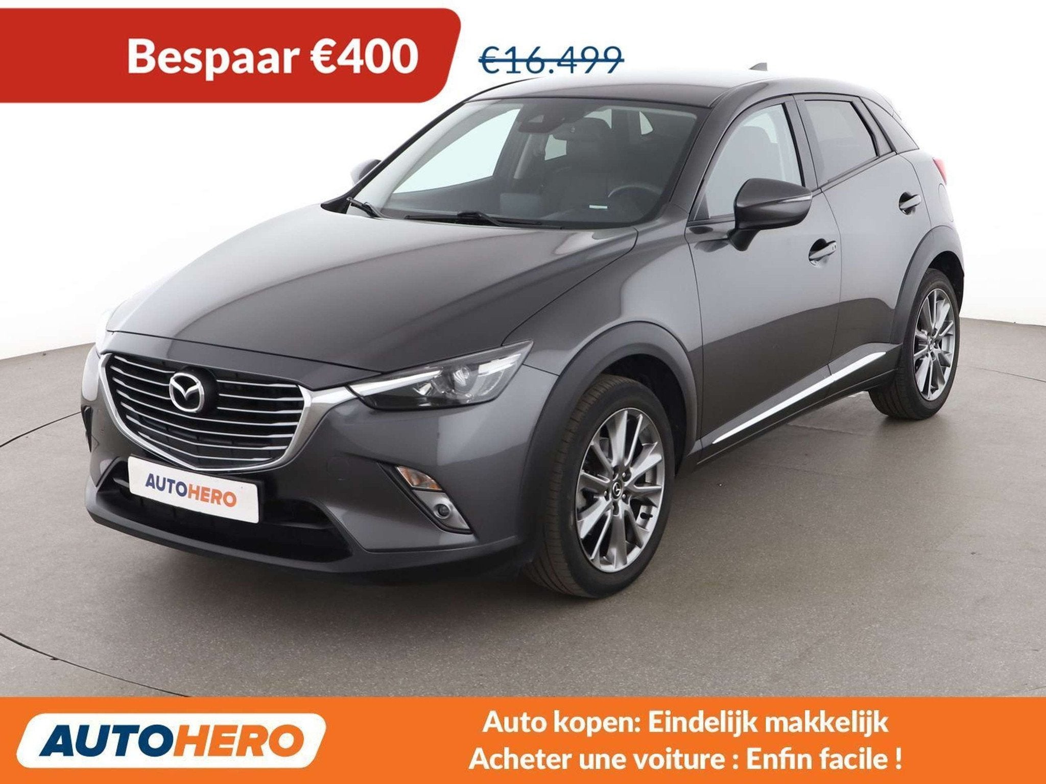 Mazda CX-3 2.0 Evolve (bj 2018, automaat), Auto's, Mazda, Gebruikt, 120 pk, Leder, Bruin
