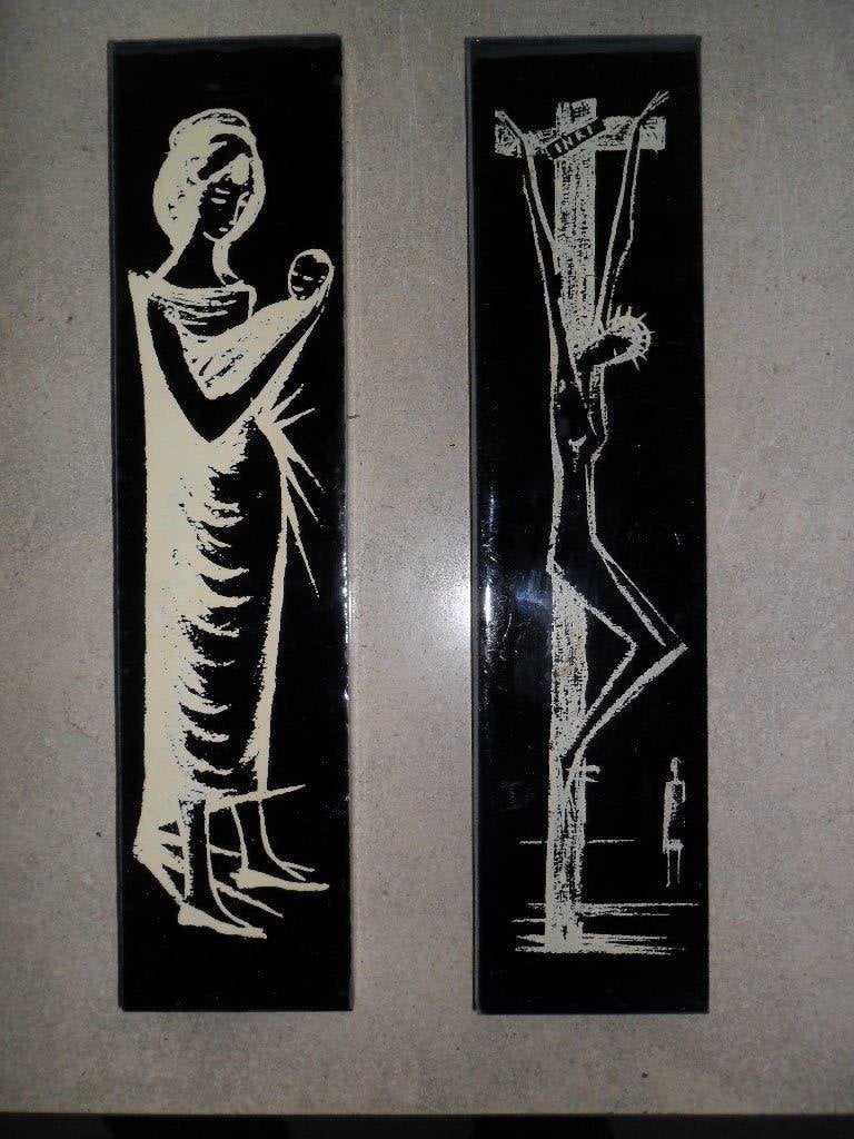 2 Keramische Tegels, Ophalen