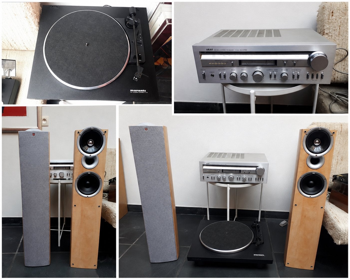 Complete platenspeler installatie – Marantz, Akai & Mission, Ophalen, Losse componenten, Zo goed als nieuw, Akai