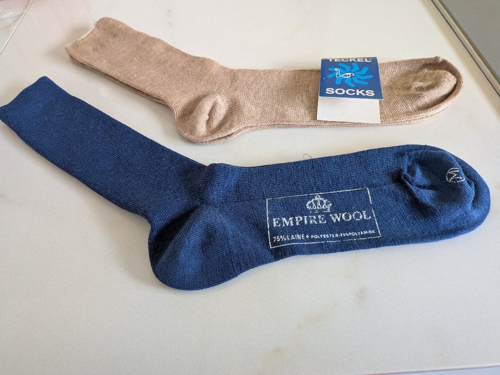 2 paar heren kousen/sokken, Vêtements | Hommes, Chaussettes & Bas, Enlèvement ou Envoi, Neuf, Taille 39 à 42, Bleu