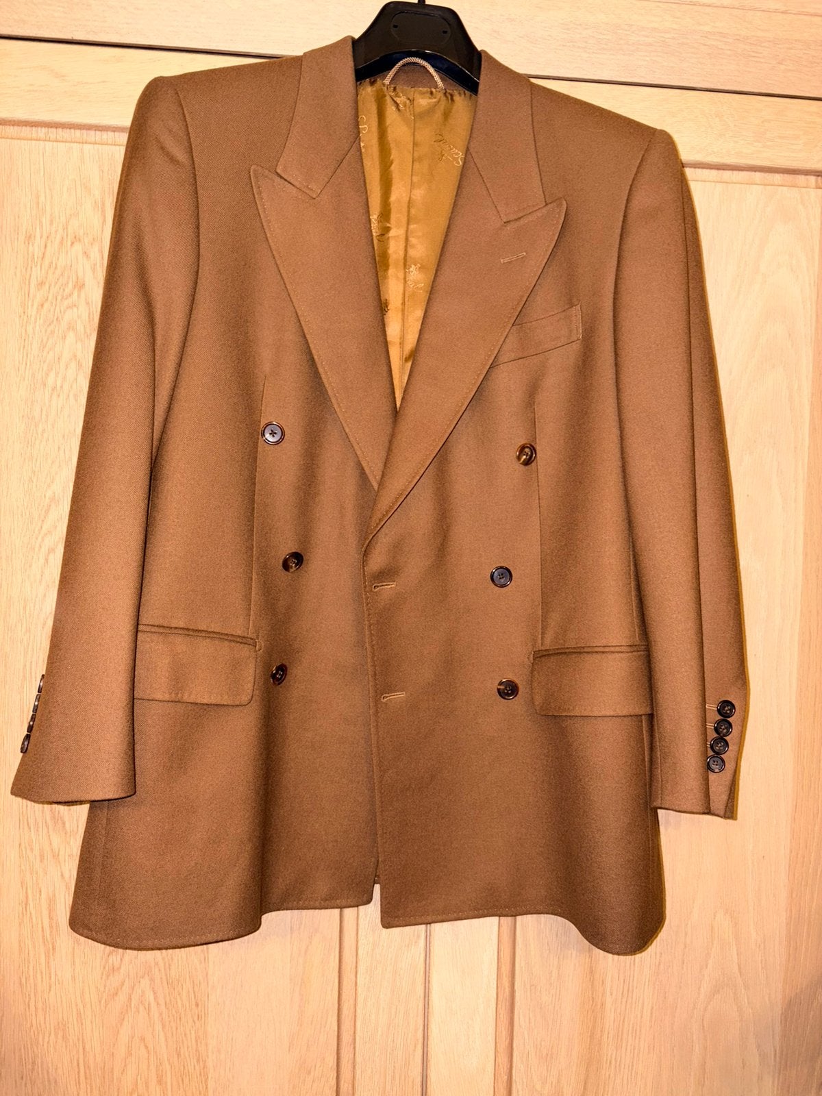 Bruine blazer Scabal Maat 44R Small, Kleding | Dames, Bruin, Ophalen of Verzenden, Zo goed als nieuw, Jasje
