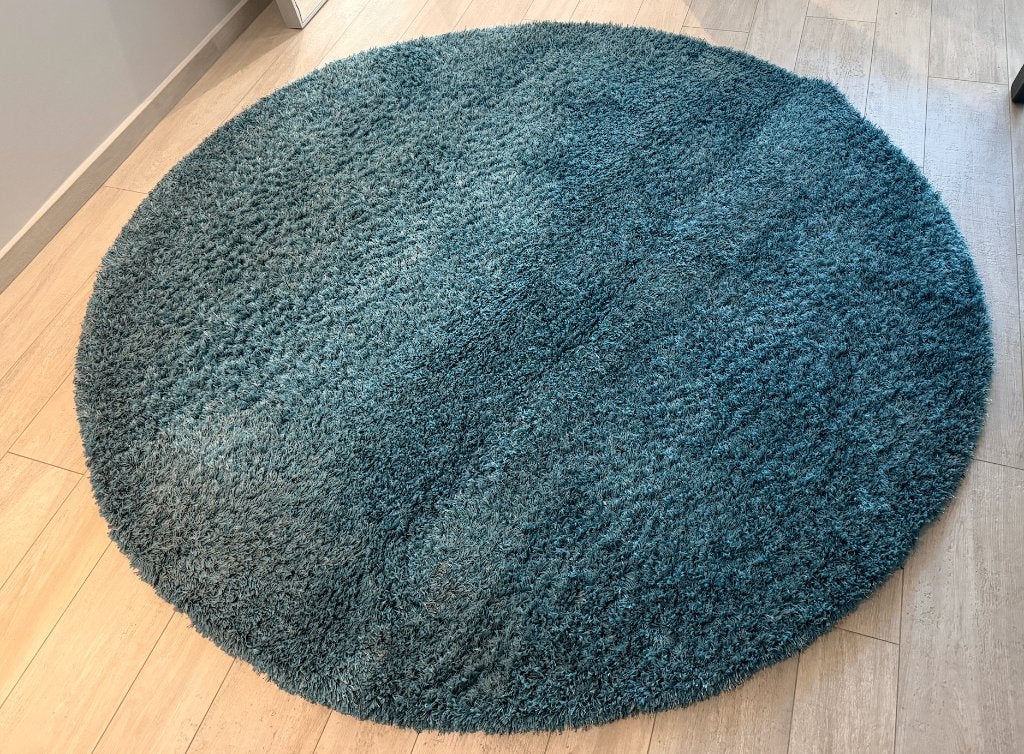 Tapis rond et bleu - 200 CM, 200 cm ou plus, 200 cm ou plus, Rond, Enlèvement