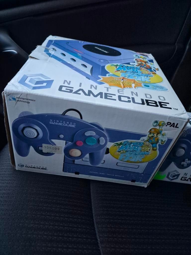 Nintendo GameCube PAL Super Mario Sunshine Pak + 2 controlle, Enlèvement