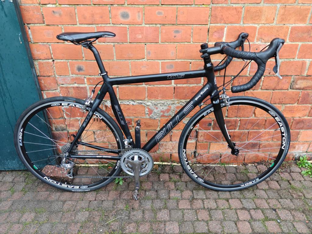 Matzwarte Bulls 105 koersfiets te koop!!, Fietsen en Brommers, Fietsen | Racefietsen, Ophalen, Aluminium