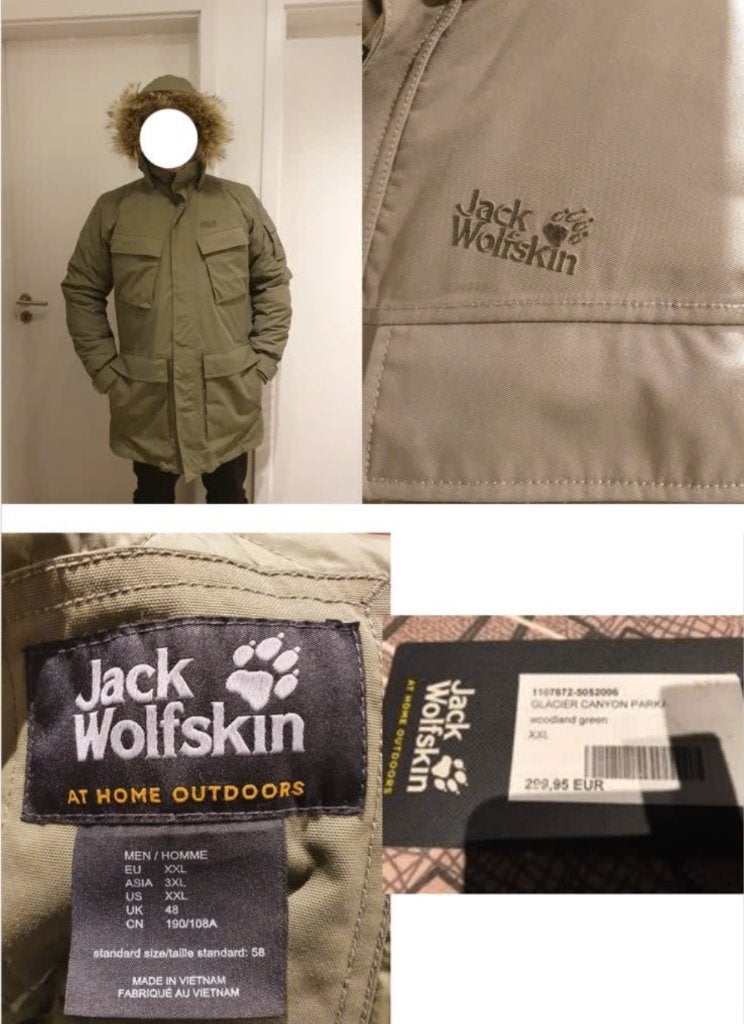 jack wolfskin parka & windstopper, Kleding | Heren, Verzenden, Zo goed als nieuw, Jack wolfskin